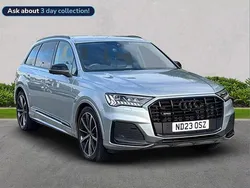 Silver Used 2023 Audi Q7 Black Edition SUV | £49,116 (Fair price)