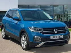 Dark petrol metallic Used 2019 VW T-Cross SEL SUV | £14,378 (Fair price)
