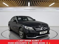 Black Used 2018 Mercedes C250 AMG line Sedan | £17,599 (Good price)
