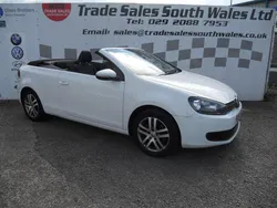 White Used 2014 VW Golf Cabriolet S Cabriolet | £5,495 (Fair price)