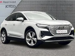 White Used 2022 Audi Q4 Sportback e-tron S-Line SUV | £27,271 (Fair price)