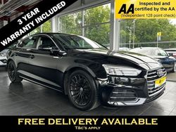 Black Used 2017 Audi A5 Sportback Comfort Hatchback | £12,895