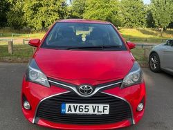 Red Used 2015 Toyota Yaris Hatchback | £3,290 (Fair price)