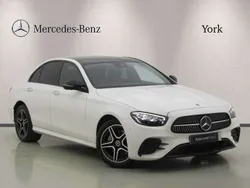 White Used 2022 Mercedes E300 AMG line Sedan | £36,850