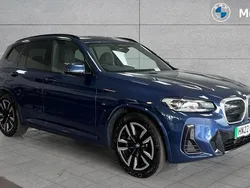 Phytonic blue metallic paint Used 2022 BMW iX3 M Sport SUV | £26,492 (Fair price)