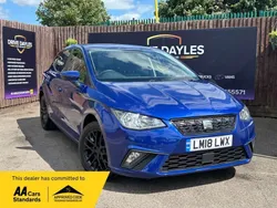 Blue Used 2018 Seat Ibiza SE Technology Hatchback | £6,799 (Fair price)