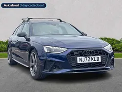 Blue Used 2022 Audi A4 Black Edition Estate | £29,427 (Expensive)