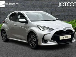 Silver Used 2021 Toyota Yaris Hybrid Design Hatchback | £14,350 (Fair price)