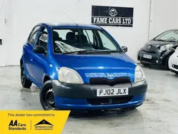 Blue Used 2002 Toyota Yaris Hatchback | £1,000 (Good price)
