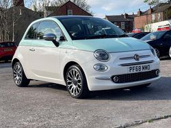 White/green Used 2018 Fiat 500 Collezione Hatchback | £7,900 (Fair price)