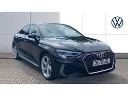 Black Used 2020 Audi A3 S-Line Sedan | £18,995 (Fair price)