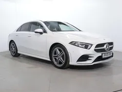 White Used 2021 Mercedes A180 AMG line Sedan | £15,800 (Fair price)