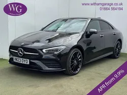 Black Used 2023 Mercedes CLA250e AMG Line Premium Plus Sedan | £23,950 (Fair price)