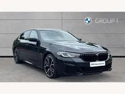 Black Used 2022 BMW 545e M Sport Sedan | £32,790 (Fair price)