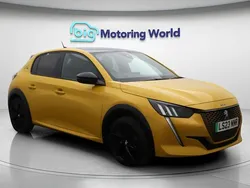Yellow Used 2023 Peugeot e-208 GT Hatchback | £12,100 (Fair price)