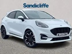 Frozen white (premium paint) Used 2023 Ford Puma Hatchback | £17,250 (Good price)