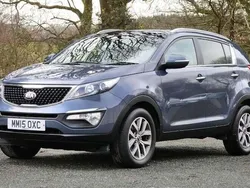 Blue metallic Used 2015 Kia Sportage 2 SUV | £7,295 (Fair price)