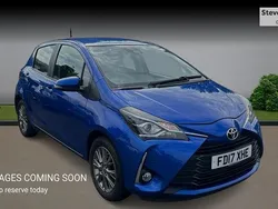 Blue Used 2017 Toyota Yaris Hatchback | £9,999 (Fair price)