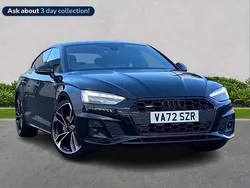Black Used 2022 Audi A5 Sportback Black Edition Hatchback | £28,429 (A bit pricey)