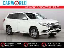 White Used 2019 Mitsubishi Outlander P-HEV SUV | £15,690 (Fair price)