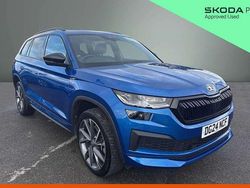 Race blue metallic Used 2024 Skoda Kodiaq SportLine SUV | £36,000 (Fair price)
