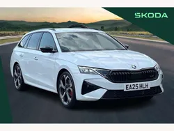 White New 2025 Skoda Octavia vRS Estate | £37,995