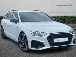 White Used 2022 Audi A4 Black Edition Estate | £28,985 (Fair price)