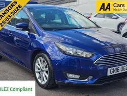 Blue Used 2016 Ford Focus Titanium Hatchback | £7,495 (Fair price)