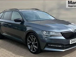 Metallic titan grey Used 2019 Skoda Superb SportlinePlus Estate | £17,982 (Fair price)