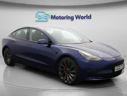 Blue Used 2021 Tesla Model 3 Performance Sedan | £22,500 (Fair price)