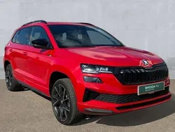 Red Used 2023 Skoda Karoq SportLine SUV | £25,149 (Fair price)
