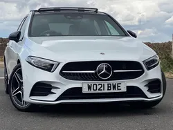 Digital white metallic Used 2021 Mercedes A200 AMG Line Premium Plus Hatchback | £23,950 (Expensive)