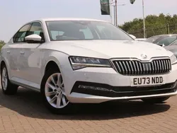 Moon white metallic Used 2023 Skoda Superb SE Hatchback | £21,695