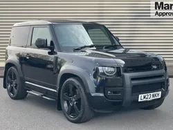Metallic santorini black Used 2023 Land Rover Defender SUV | £76,369 (Super price)