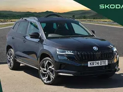 Black magic pearl effect Used 2024 Skoda Karoq SportLine SUV | £29,995 (Fair price)