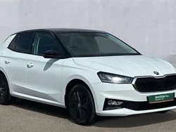 Moon white metallic black roof Used 2023 Skoda Fabia Colour Edition Hatchback | £17,285 (Fair price)