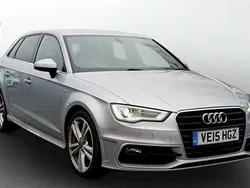 Silver Used 2015 Audi A3 Sportback S-Line Hatchback | £10,899 (Fair price)