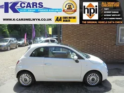 White Used 2013 Fiat 500 Lounge Hatchback | £4,995 (Fair price)