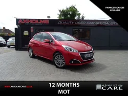 Red Used 2018 Peugeot 208 Signature Sky Hatchback | £4,495 (Good price)