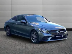 Grey Used 2022 Mercedes C200 AMG line Coupe | £24,995 (Fair price)