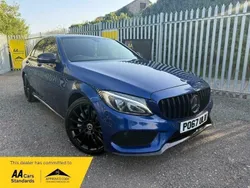 Blue Used 2018 Mercedes C250 AMG Line Premium Sedan | £14,595 (Fair price)