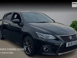 Black Used 2018 Lexus CT200h Sport Line Hatchback | £16,695 (A bit pricey)