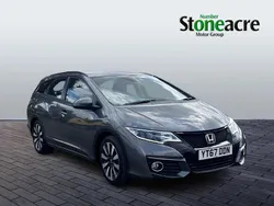 Grey Used 2017 Honda Civic SE Plus Estate | £11,295 (Fair price)