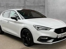 Metallic glacial white New 2025 Seat Leon Black Edition Hatchback | £24,990 (Fair price)