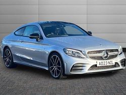 High tech silver Used 2023 Mercedes C43 AMG Premium Plus Coupe | £39,990 (Fair price)