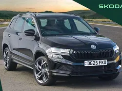Black magic pearl effect Used 2025 Skoda Karoq SportLine SUV | £30,995 (A bit pricey)