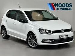 White Used 2015 VW Polo Design Hatchback | £7,689 (Fair price)