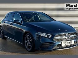 Blue Used 2021 Mercedes A180 AMG line Hatchback | £15,240 (Good price)