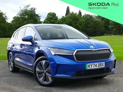 Race blue metallic Used 2024 Skoda Enyaq iV SUV | £29,945 (Fair price)