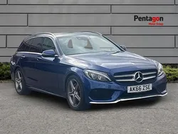 Blue Used 2016 Mercedes C220 AMG Line Premium Estate | £15,900 (A bit pricey)